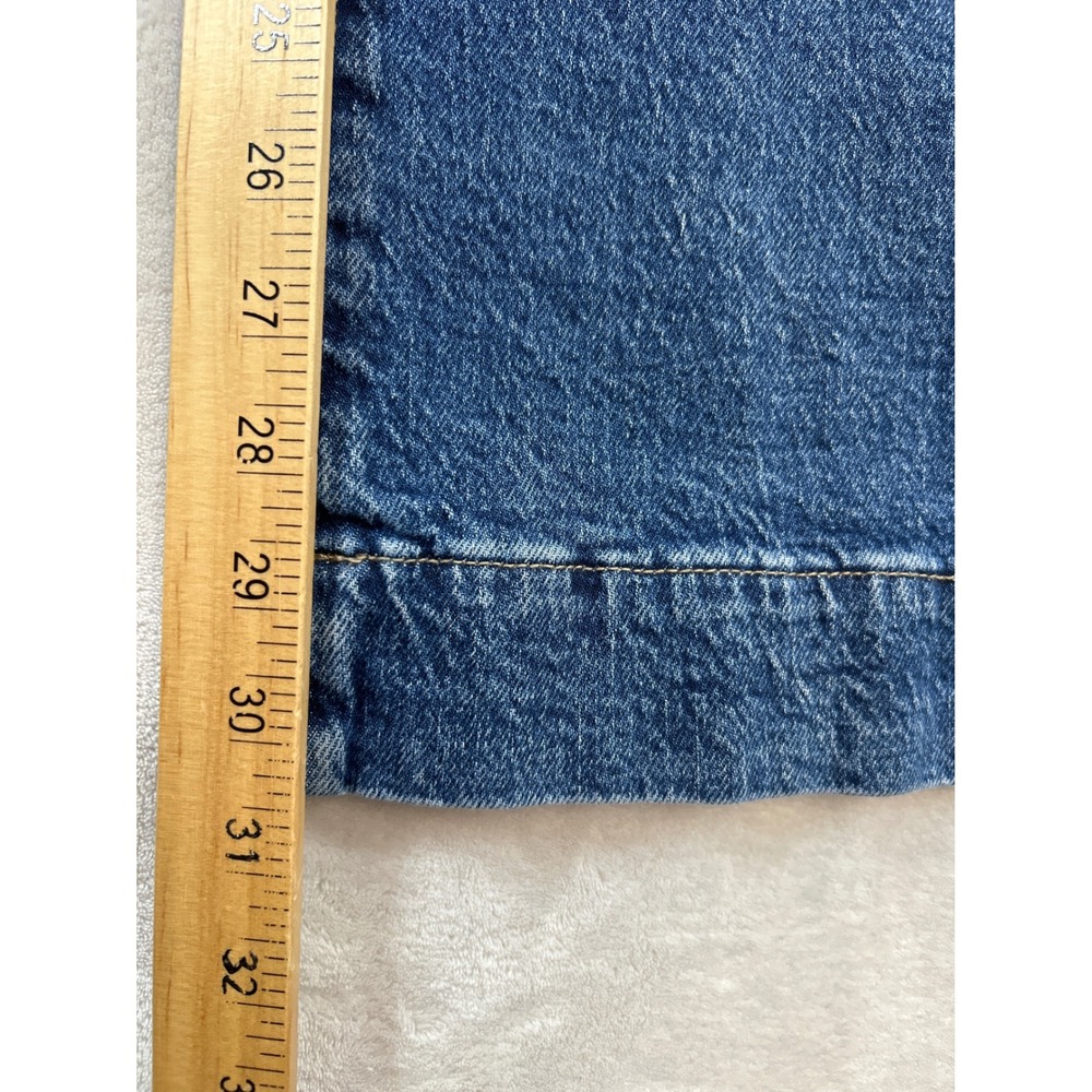 ana Jeans 14 Blue Denim Medium Wash High Rise Wide Leg NWT - Picture 8 of 9